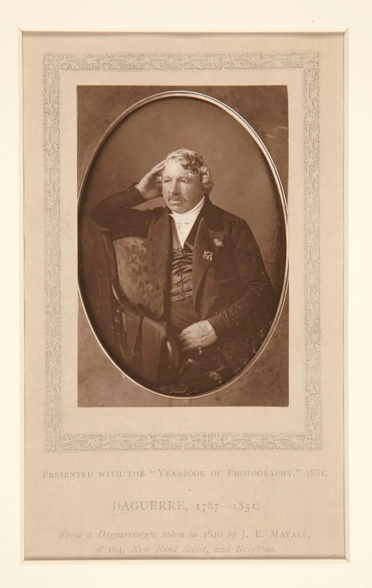 Daguerre, 1787-1851 by Artist: Woodbury Permanent Photographic Printing Company (British, active mid-19th century)//After: John Edwin Mayall