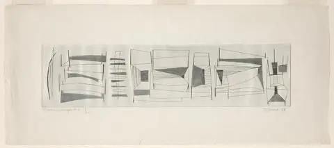 River Landscape #4 by Artist: Dorothy Dehner