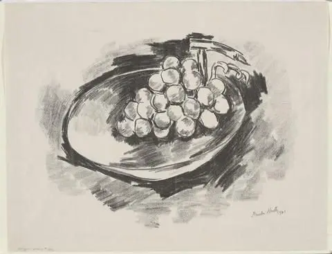 Grapes in Bowl by Artist: Marsden Hartley