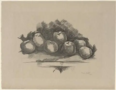 Apples on Table by Artist: Marsden Hartley