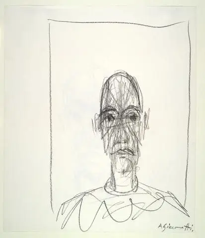 Head of a Man (recto and verso) by Artist: Alberto Giacometti
