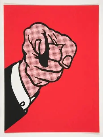 Finger Pointing, from the portfolio The New York Collection for Stockholm by Artist: Roy Lichtenstein