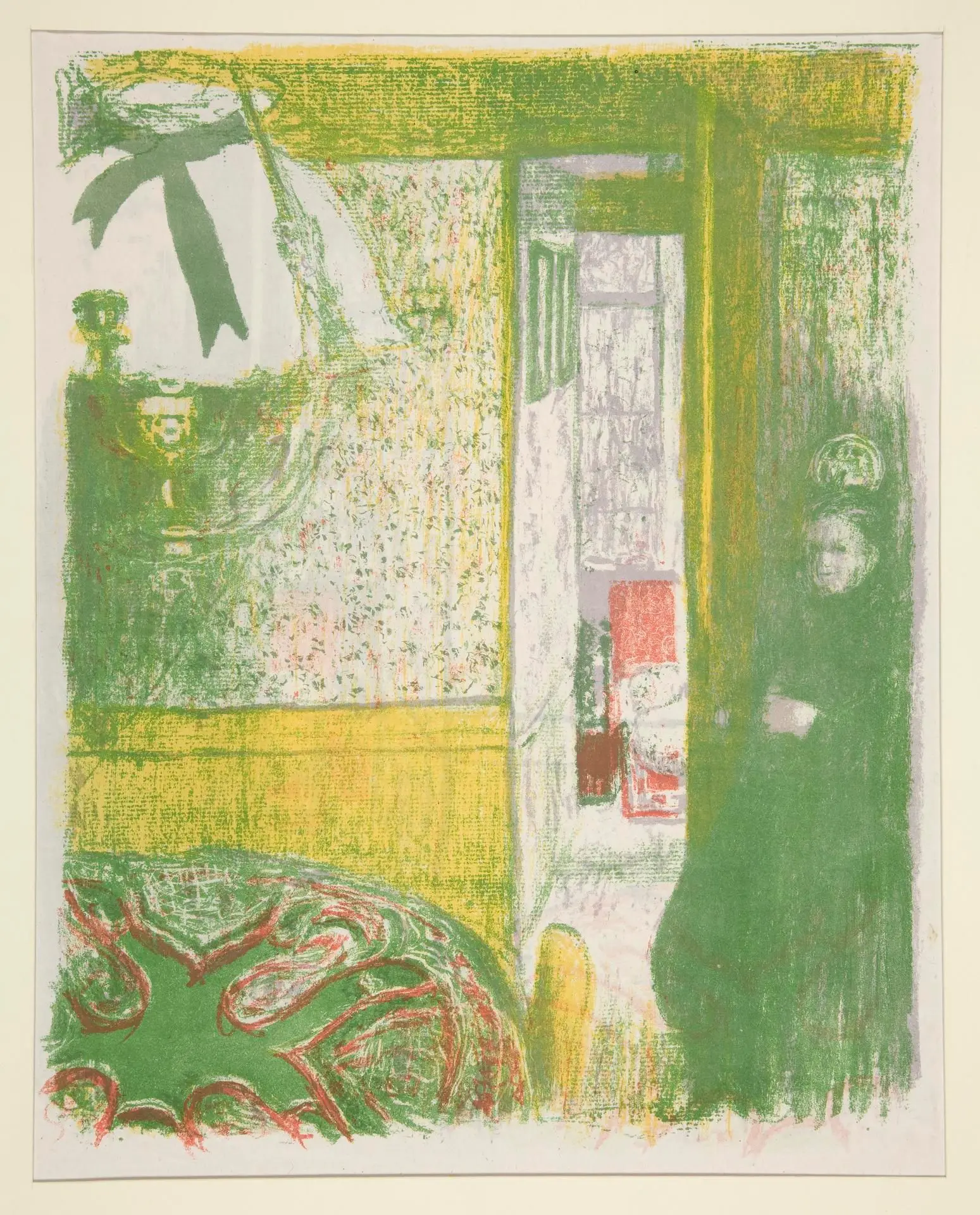 Intérieur à la suspension (Interior with Hanging Lamp), from Paysages et Intérieurs (Landscapes and Interiors) by Artist: Édouard Vuillard