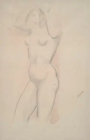 Standing Nude by Artist: Alexander Archipenko