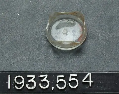 Base of Clear White Vase by Artist: Unknown