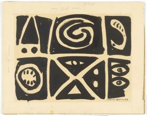 Untitled (Pictograph) by Artist: Adolph Gottlieb