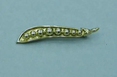 Pea pod pin by Manufacturer: Monet