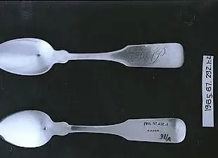 Six teaspoons by Maker: Elias Camp