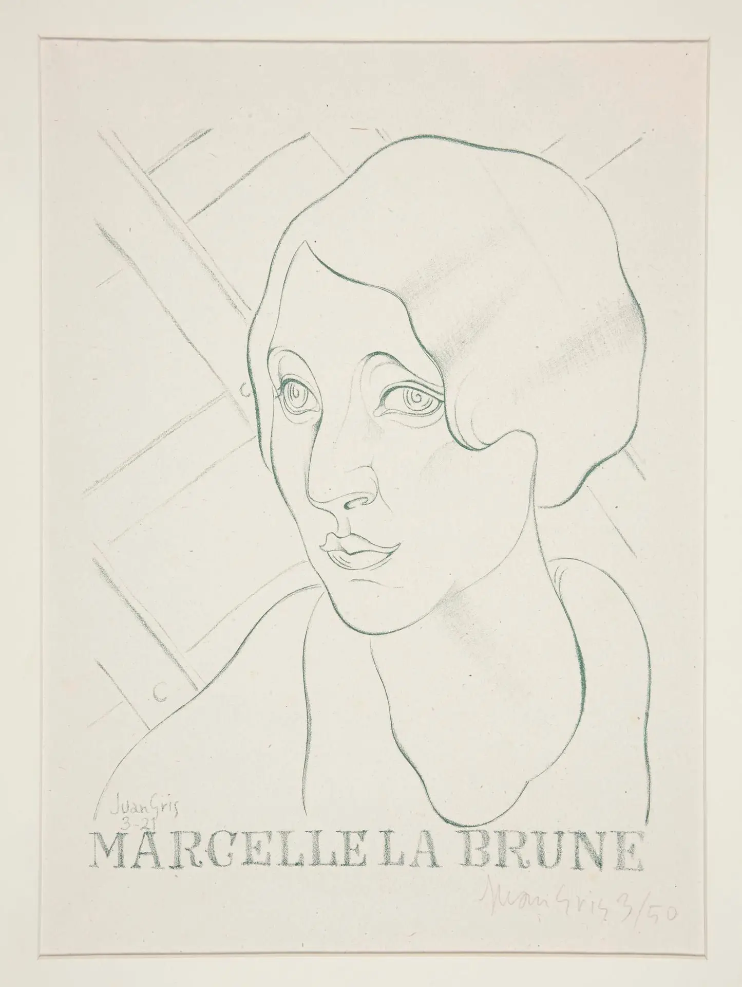 Marcelle la Brune by Artist: Juan Gris