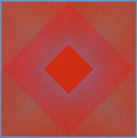 Splendor of Red by Artist: Richard J. Anuszkiewicz