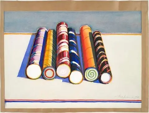 Candy Sticks by Artist: Wayne Thiebaud