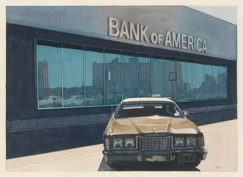 B. of A. T-Bird by Artist: Robert Bechtle