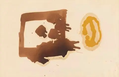 Play on Brown Square by Artist: Helen Frankenthaler