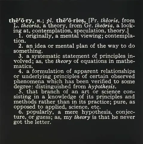 Titled (Art as Idea as Idea) by Artist: Joseph Kosuth